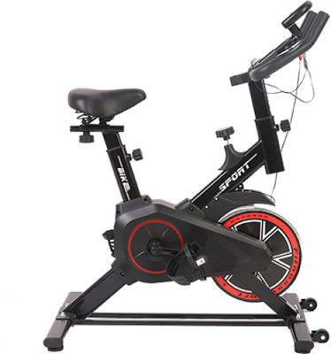 Bhatia Sports SPIN BIKE 8KG FLYWHEEL (SEMI COMMERCIAL) HEAVY DUTY EXERCISE SPIN CYCLE Spinner Exercise Bike(Black, Red)