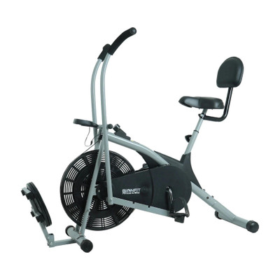 BIONFIT Gym Cycle for Home, Curved Moving Exercise Bike with Twister & Back Support Dual-Action Stationary Exercise Bike(Silver)