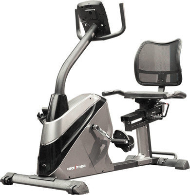 cosco fitness CEB-R8M Upright Bike For Home Gym Dual Belt Driven Bike Spinner Exercise Bike(Grey)