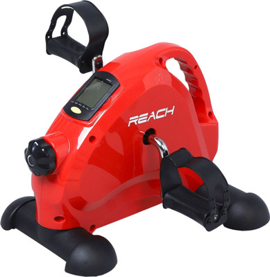 Reach Mini Bike Max Under Desk for Foot & Arm, Home & Gym Fitness Equipment Red Mini Pedal Exerciser Cycle