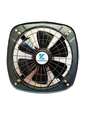 HomeShield 9 inch 1 | 100% Copper Motor | Rust Proof | Heavy Duty 225 mm Exhaust Fan(Grey)