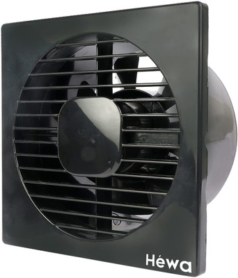Hewa Nexa High Speed 6inch | Rust Proof | Bathroom Use 150 mm Exhaust Fan(Black)