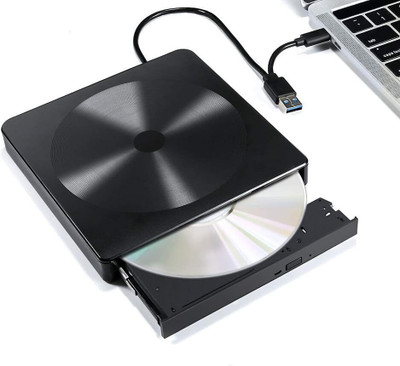 OG X NEXA WITH DEVICE External USB 3.0 DVD Drive – Portable CD/DVD Writer External DVD Writer(Black NXA109)