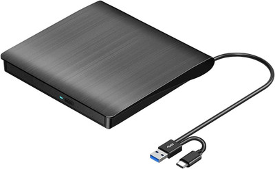 OG X NEXSA External DVD Drive USB 3.0 Type-C USB-C Portable CD DVD External DVD Writer(Black)
