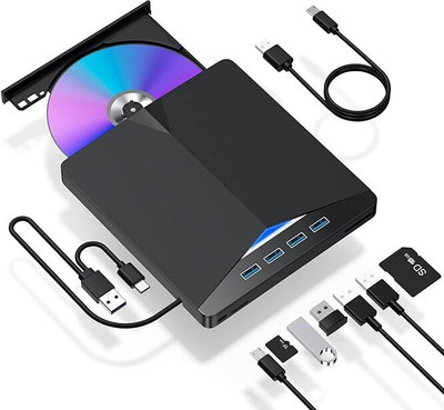 Expertronics EXPT-EXT-DVD-HUB External DVD Writer(Black)