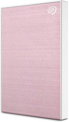 Seagate One Touch with Password Protection for Windows & Mac with 3 years Data Recovery Services - Portable 2 TB External Hard Disk Drive (HDD)(Rose Gold)