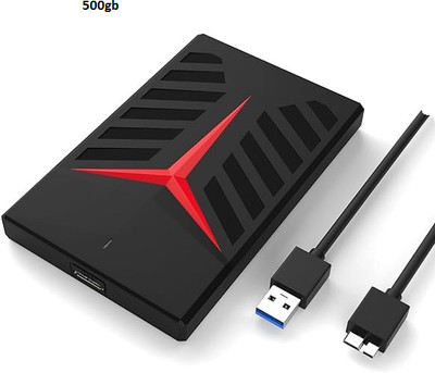 ULTRABYTES 500 GB External Hard Disk Drive (HDD)(Red, Black)