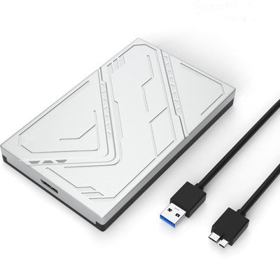 ULTRABYTES 1 TB External Hard Disk Drive (HDD)(Silver, Black, Mobile Backup Enabled)