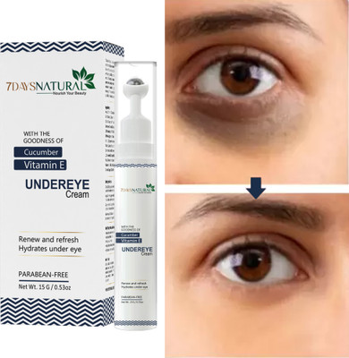 7 Days Natural Bright Under Eye Cream, Fades Dark Circle & Pigmentation(15 ml)