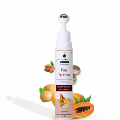 NIRVIKALPA AYURVEDA Papaya Under Eye Cream for Dark Circles | Eye Care, Serum & Mask(15 ml)