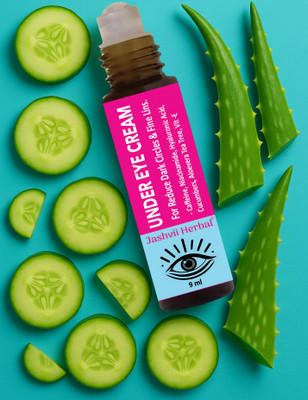 jashvii herbal Under Eye Cream For Reduce Dark Circles, Wrinkles With Cucumber(9 ml)
