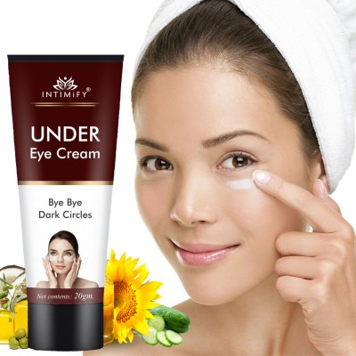 INTIMIFY Under Eye Cream for Dark Circles, Puffy Eyes, Wrinkles & Removal Women & Men(20 g)