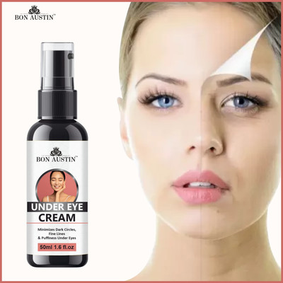 Bon Austin Under Eye Cream to Remove Dark Circles, Wrinkles & FineLines Pack of 1 of 50ML(50 ml)