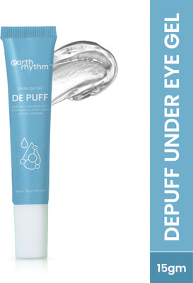 Earth Rhythm Depuff Under Eye Gel with Roller, Reduces Eye Puffiness and Undereye Circle-15gm(15 g)