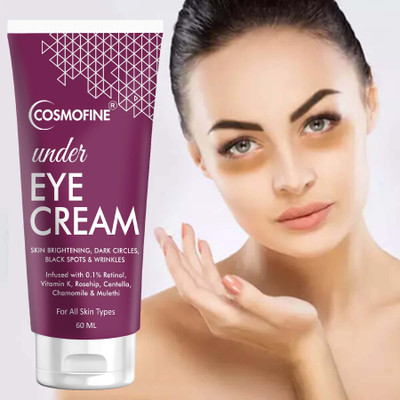 cosmofine Under Eye Cream Reduces Dark Circles & Blackness, Fine Line & Wrinkles(60 ml)