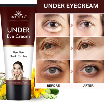INTIMIFY Dark Circle Remover Cream, Reduce Wrinkles, Puffiness, Fine Lines and Eye Bags(20 g)