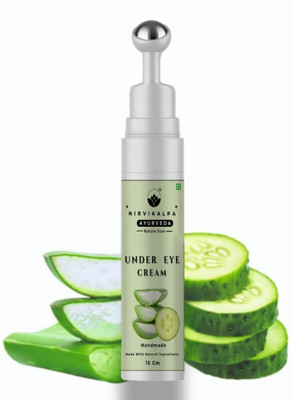 NIRVIKALPA AYURVEDA Under Eye Cream with Aloevera | Remove Dark Circles Puffy Eyes & Wrinkles(15 ml)