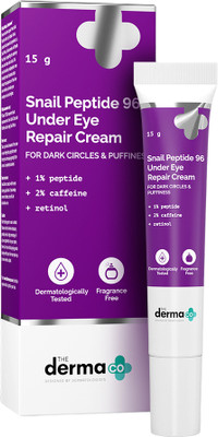 The Derma Co Snail Peptide 96 Under Eye Repair Cream with Snail Mucin & Peptide Complex(15 g)