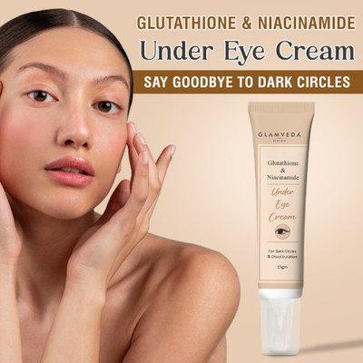 GLAMVEDA Glutathione Under Eye Cream for Dark Circles & Wrinkles With Alpha Arbutin(15 g)