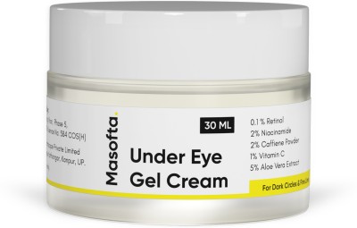 Masofta Under Eye Gel Cream with Retinol & Caffeine for Dark Circles & Puffy Eyes(30 ml)