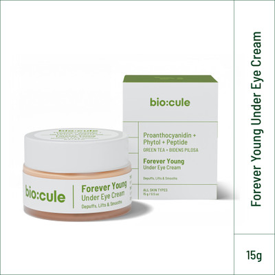 biocule Forever Young Under Eye Cream for Dark Circles, Puffiness, Fine Lines & Wrinkles(15 g)
