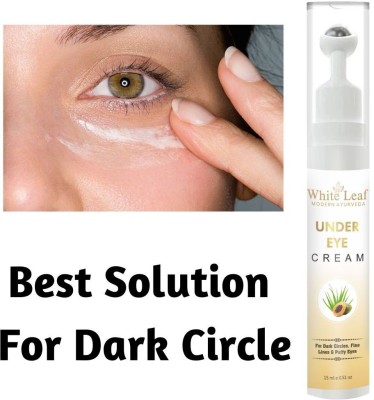 White Leaf Under Eye Cream with Vitamin C & Hyaluronic Acid | Eye Cream For Dark Circle(15 ml)