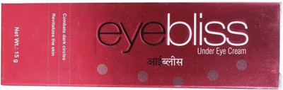 GLOWVIVA Eyebliss Under Eye Cream 15 g - Reduces Dark Circles, Puffiness, & Fine Lines(15 ml)