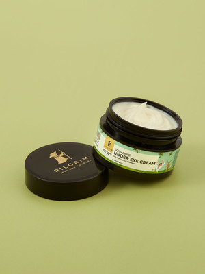 Pilgrim Squalane Under Eye Cream with Caffeine|Fights Dark Circles, Wrinkles|Depuff Eyes(30 g)
