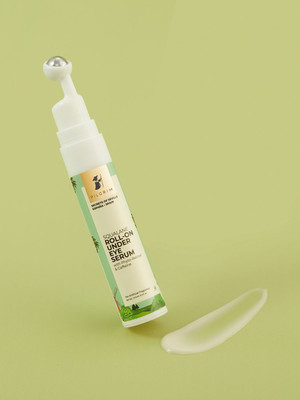 Pilgrim Squalane Under Eye Dark Circle Cream Roll On for Women Men, Wrinkles & Puffiness(15 ml)