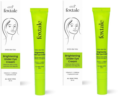 Foxtale Brightening Under Eye Cream Reduce Dark Circle & Puffy Eye & Brighten Each 20ml(40 ml)