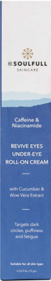 be soulfull Undereye roll on cream with Caffine & Vitamin E, For Dark Circles and Puffiness(15 ml)