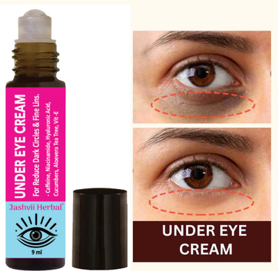 jashvii herbal Under Eye Cream For Reduce Dark Circles, Puffiness & Wrinkles |All Skin Tyes(9 ml)