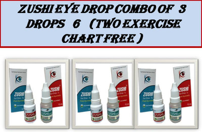 zushi Combo of Zushi Eye Drop 3 Blue 3 Red Pack of 6(10 ml Each) Eye Drops(60 ml)