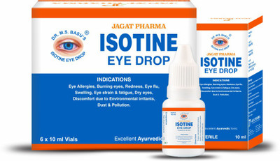 ISOTINE Eye Drop Redness Irritation Increased Screen Time (10ml x 6 Vials) Eye Drops(10 ml)