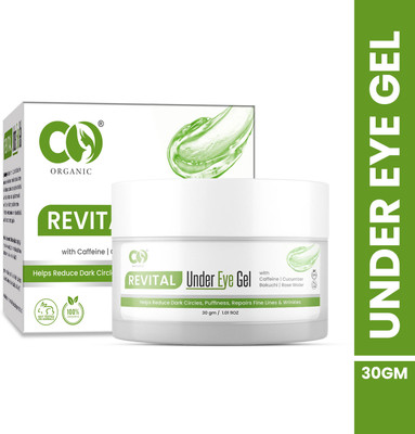 CO Organic Under Eye Gel with Cucumber & Bakuchi for Dark Circles and Puffiness(30 g)