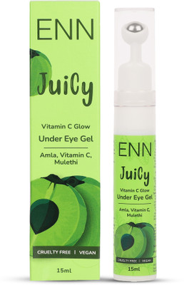 ENN Juicy Under Eye Gel With Vitamin C , Mulethi & Amla For Protecting Skin Aging(15 ml)