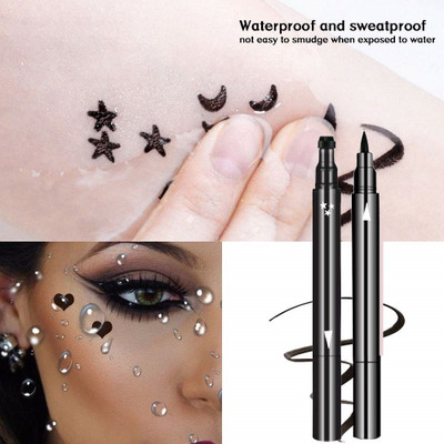 KAIASHA 2 in1 Star Printing Eyeliner Pen 10 g(BLACK)