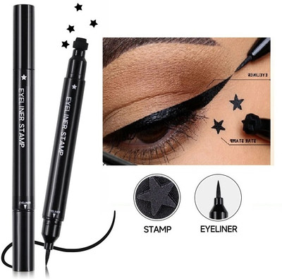 tanvi27 double sided black eyeliner water proof smudge proof stamp eyeliner Star shape 3.5 g(BLACK)