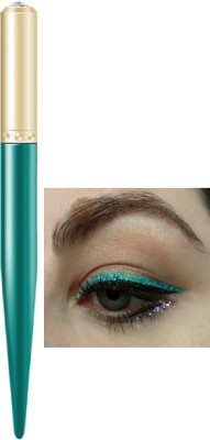 ADJD Shimmer Sparkles Liquid Green Eyeliner for Long Lasting Stay 1.5 g(Green)