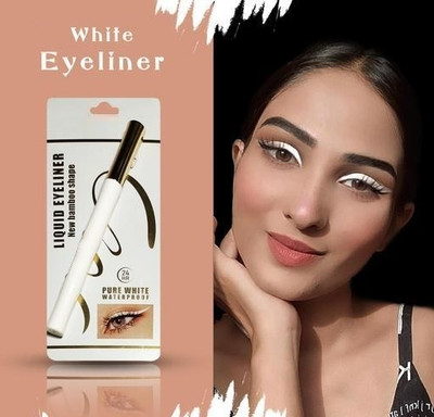 MYEONG Pure White Intense Pigment, Lightweight & Quick Drying Formula Eyeliner 1.5 g(white)