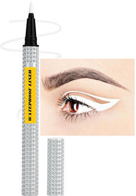 manasona White Eyeliner | Intense Color Payoff | Quick Drying Formula | Long Lasting 0.35 g(WHITE)