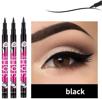 LILLYAMOR JET BLACK HD BEAUTIFUL EYES MAKEUP LIQUID LINER PEN 6 g(BLACK)