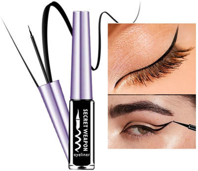 tanvi27 Waterproof Flake-Free Liquid Eyeliner Zero Smudging 8 ml(BLACK)