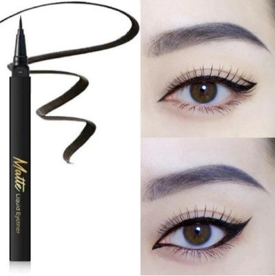 HUZURLU Eyebrow And Eyeliner Black 1.5 ml(black)