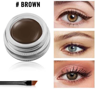 tanvi27 Multiuse Deep Brown Eyeliner, Quick Drying Formula With Applicator 5 g(Deep Brown)