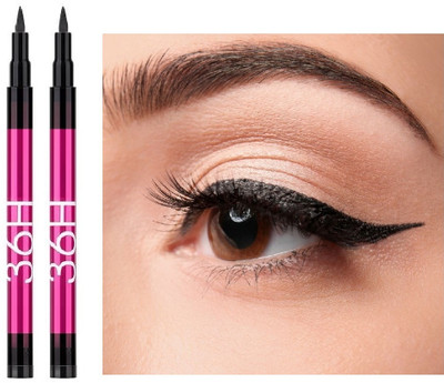 Wonholli Long Stay Highly Pigmented with One Stroke Application Eyeliner 6 g(Black)