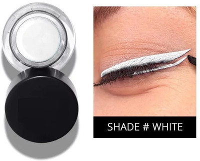 THTC Gel Kajal & Eyeliner Smudge Proof and Waterproof white 5 g(white)