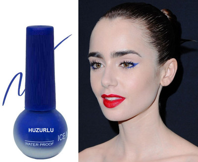 HUZURLU Blue Eyeliner Waterproof Smudge-Proof & Stays up to 24 Hours 3.5 ml(Blue)
