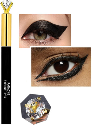 tanvi27 New Professional Waterproof & Long Stay Soft-matte Bold Black Eyeliner Pen 1.2 g(BLACK)