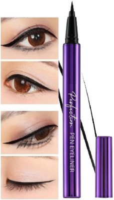 Yuency Matte Eyeliner | Matte Finish | Waterproof, Smudgeproof 0.6 ml(DEEP BLACK)
